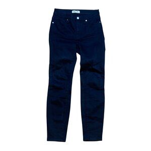 Madewell Womens 9" High-Rise Skinny‎ Jeans Size 27 Black Stretch Denim